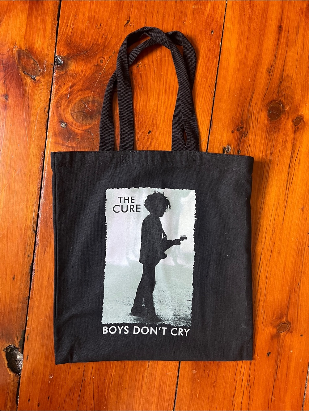 The Cure - Robert Smith 'Boys Don't Cry' Black Tote Bag